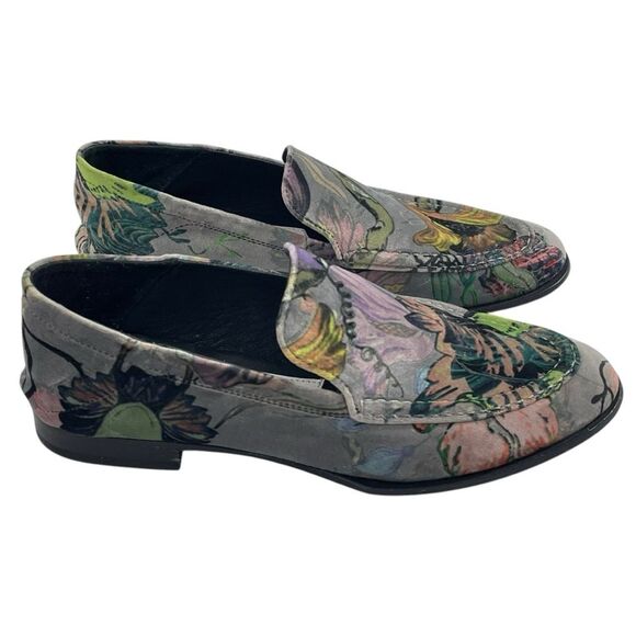 Rag & Bone Alix Velvet Convertible Mules Size EU 37 Floral Loafers - Picture 2 of 12